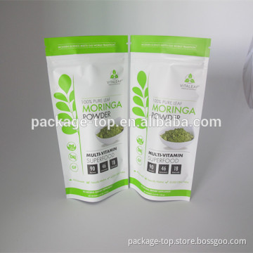 120 capsules packaging ziplock zipper bag stand up pouch with resealable zip for food supplements                        
                                                Quality Choice
